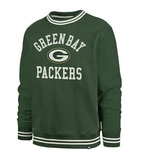 47 Green Bay Packers Crewneck Sweatshirt Men's Large NFL Football Green White‎
